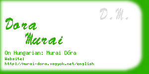 dora murai business card